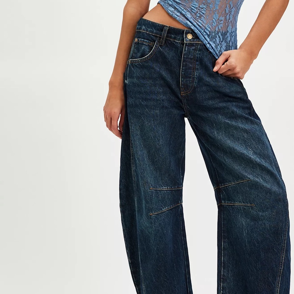 We The Free Good Luck Mid-Rise Barrel Jeans SOLD OUT ONLINE!!
